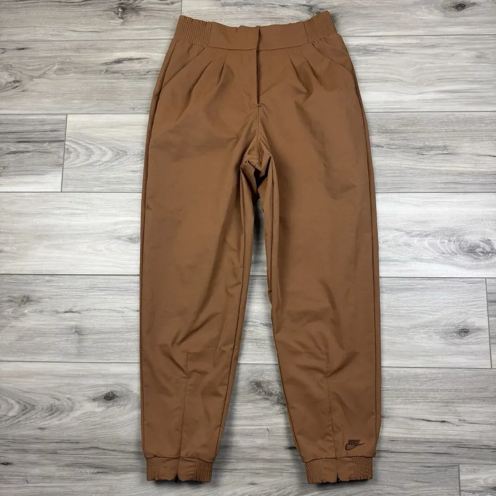 Nike Dri-FIT Tech Pack High Waist Brown‎ Jogger Trouser Pants Sz S DV8236-270
